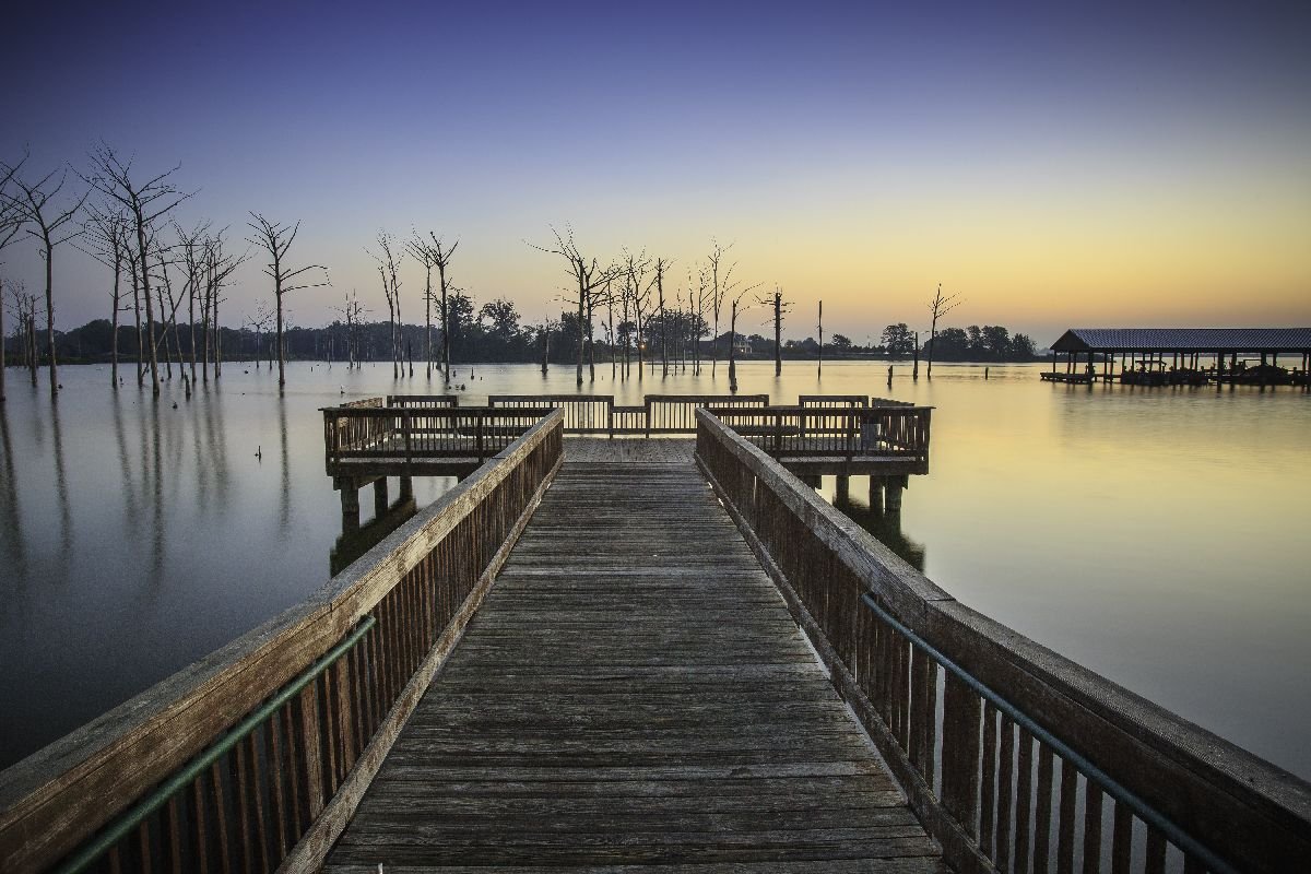 Poverty Point Reservoir fishing water